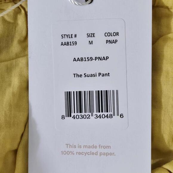 2/$50 Andie The Suasi Crop Pant Eyelet Pineapple Size M | Breezy Summer Style - Picture 6 of 7